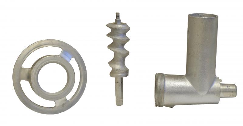 Grinder Head Cylinder, Ring, and Worm Attachment for Mixers